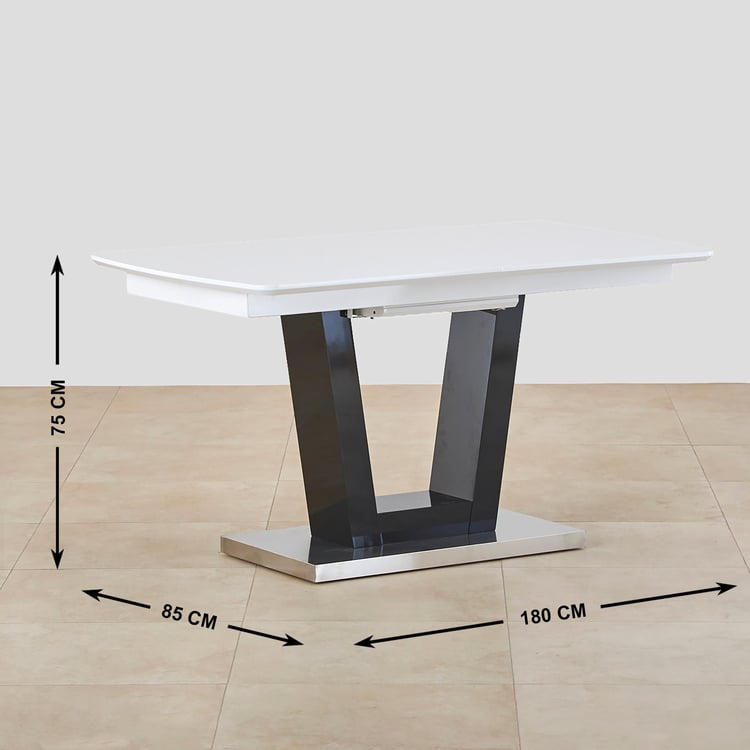 Floyd 6-Seater Extendable Dining Set with Chairs - White