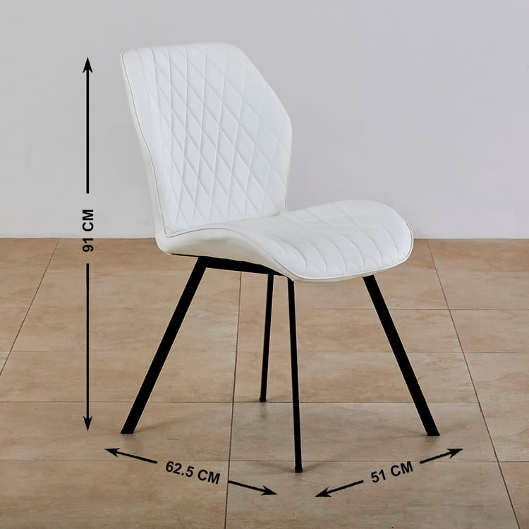 Floyd 6-Seater Extendable Dining Set with Chairs - White