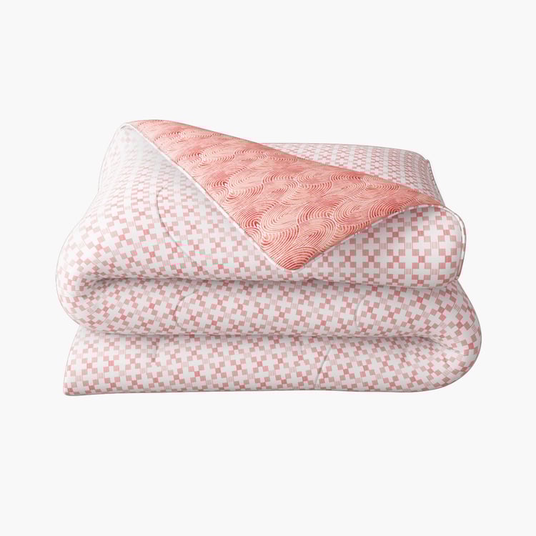 PORTICO Melange Printed Cotton King Size Bed-In-A-Bag Set - 4Pcs