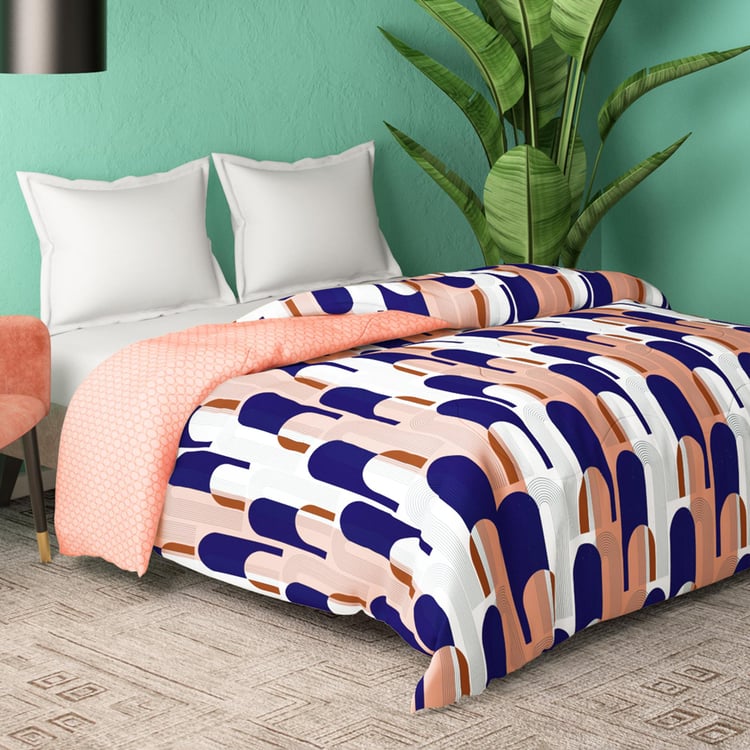 PORTICO Cadence Cotton Geometric Printed Double Comforter