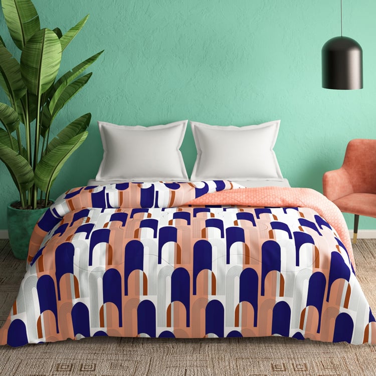 PORTICO Cadence Cotton Geometric Printed Double Comforter