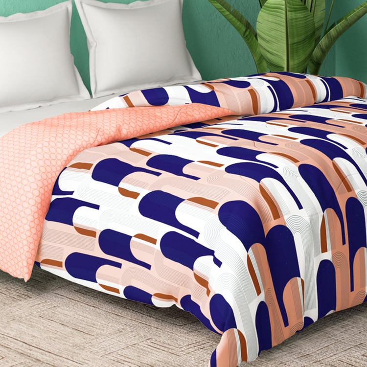 PORTICO Cadence Cotton Geometric Printed Double Comforter