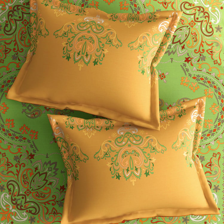 PORTICO Garden of Eden Cotton 300TC Printed 3Pcs Super King Bedsheet Set