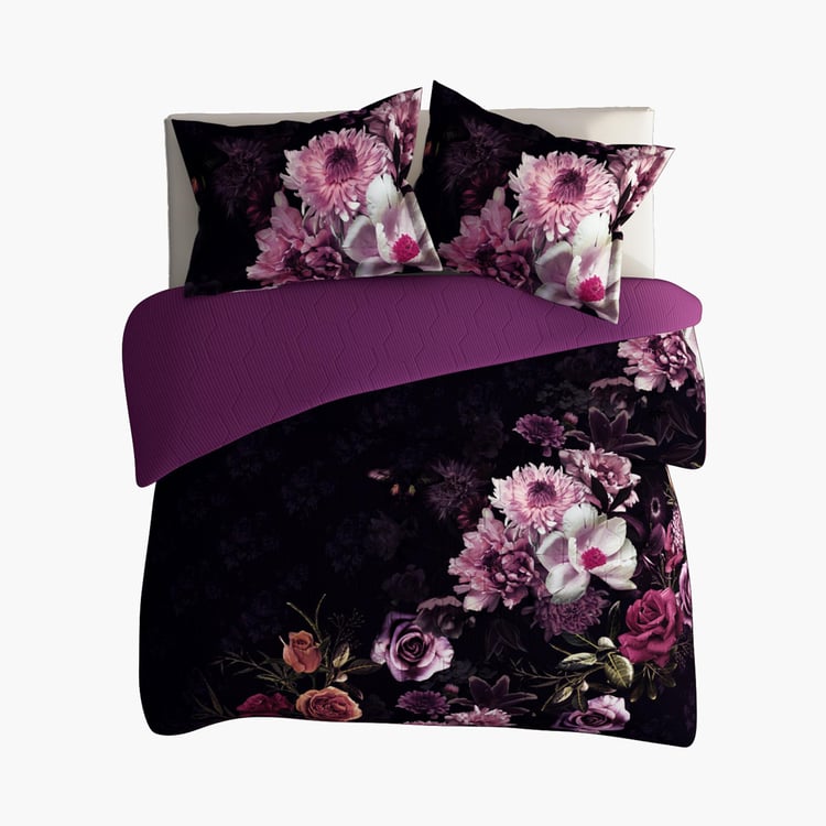 PORTICO Neeta Lulla Floral Printed Cotton 3Pcs King Bedsheet Set