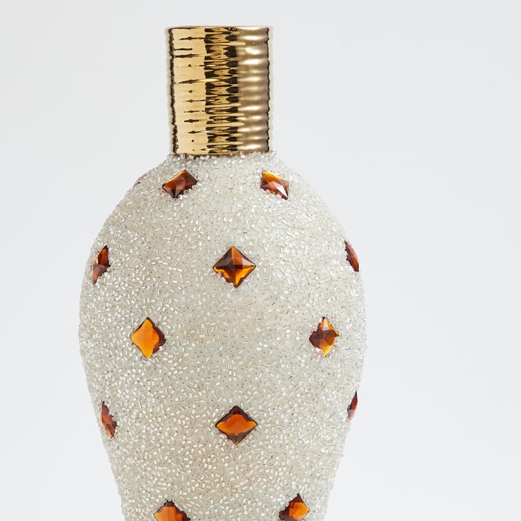 Mystique Glass Sequinned Vase