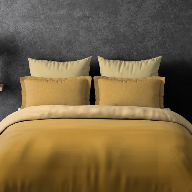 D'DECOR Esteem Ombre Multicolour Printed Cotton King Size Bed-In-A-Bag Set - 4Pcs