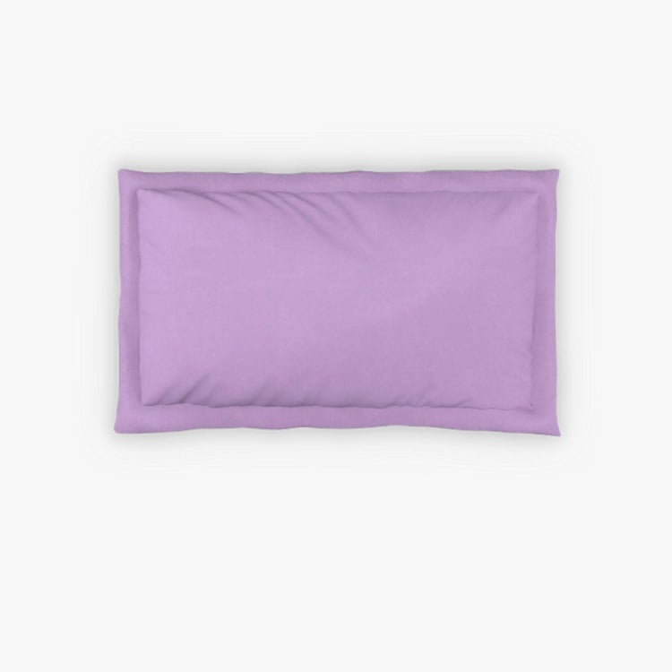 D'DECOR Spectrum Collection Purple Solid Cotton Single Bedsheet Set- 152 x 224 cm - 2 Pcs