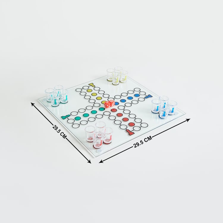 Corsica Razzle 19Pcs Glass Ludo Drinking Game