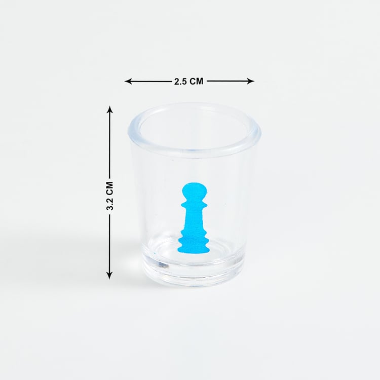 Corsica Razzle 19Pcs Glass Ludo Drinking Game