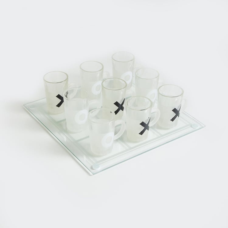 Corsica Razzle 10Pcs Shot Glasses with Gaming Board Set
