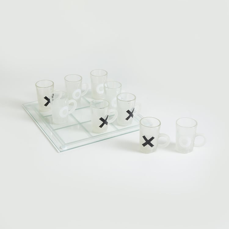 Corsica Razzle 10Pcs Shot Glasses with Gaming Board Set