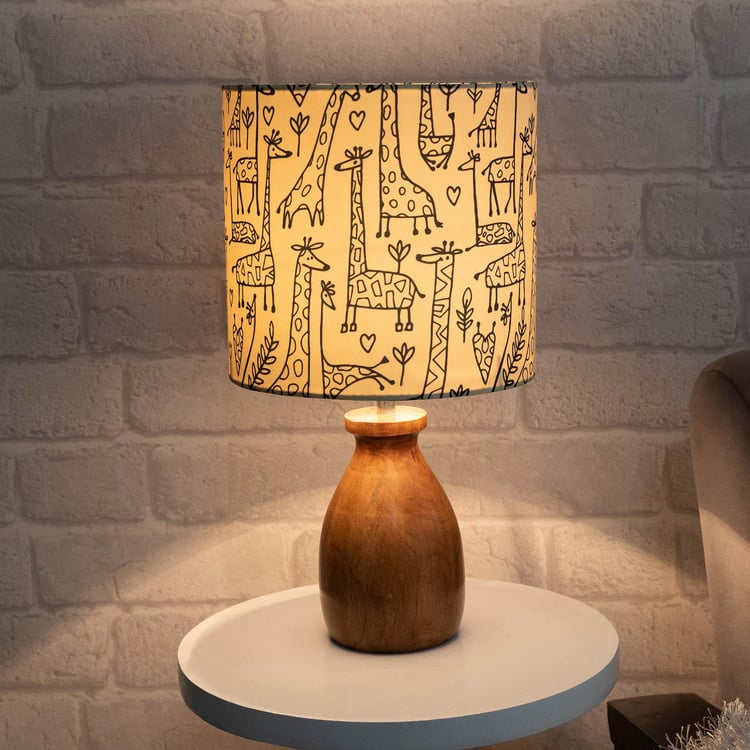 HOMESAKE Savanna Wooden Table Lamp