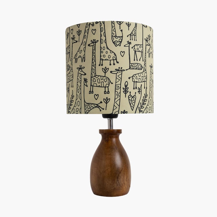 HOMESAKE Savanna Wooden Table Lamp