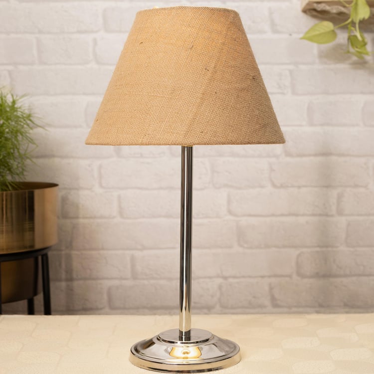 HOMESAKE Contemporary Decor Brown Solid Metal Table Lamp
