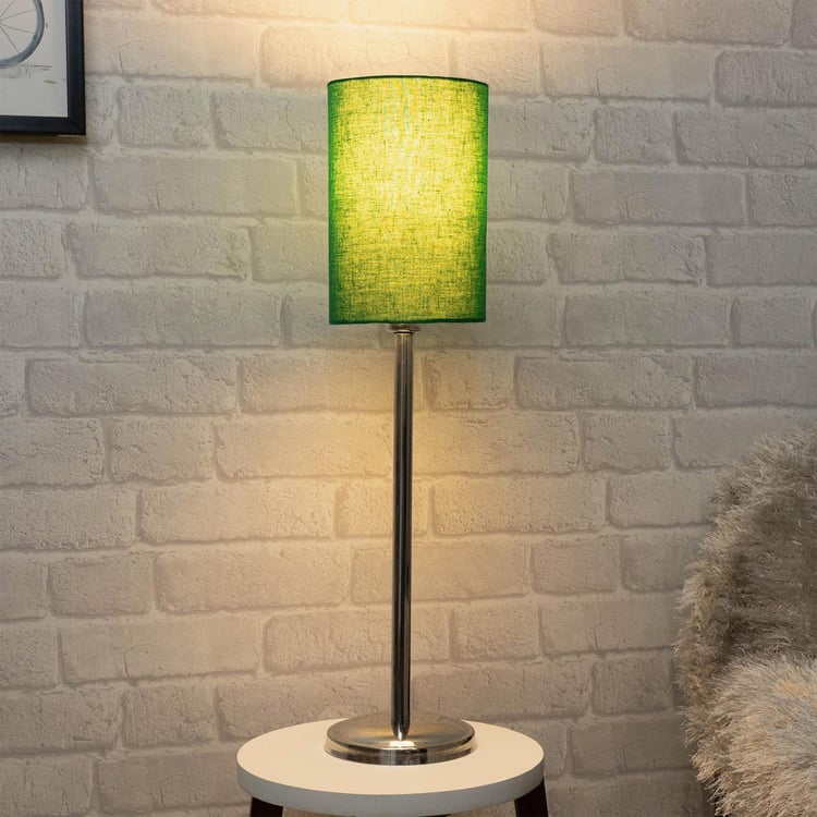 HOMESAKE Contemporary Decor Green Steel Table Lamp With Shade