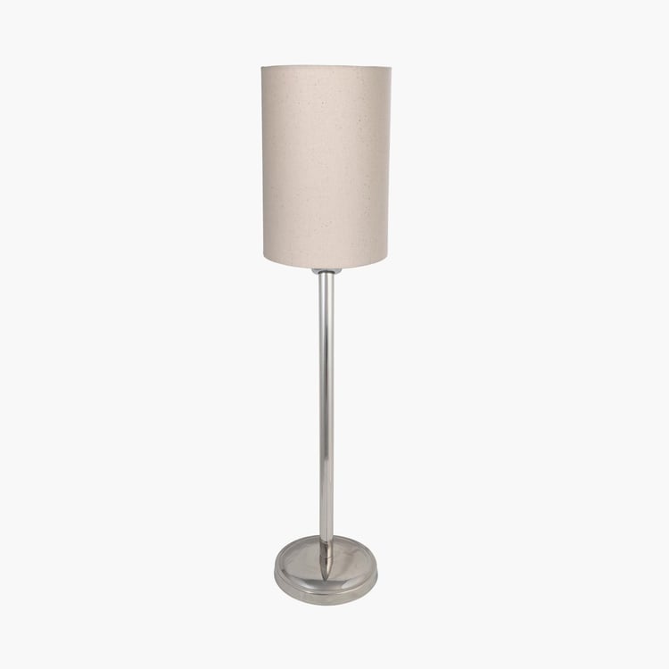 HOMESAKE Contemporary Decor Beige Steel Table Lamp With Shade