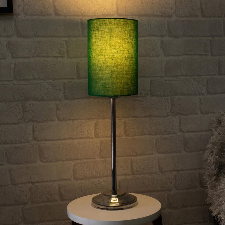 HOMESAKE Contemporary Decor Green Steel Table Lamp With Shade