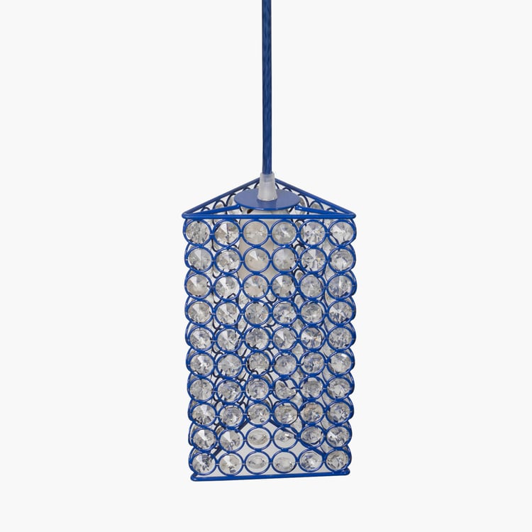 HOMESAKE Contemporary Decor Blue Crystal Pendant Light