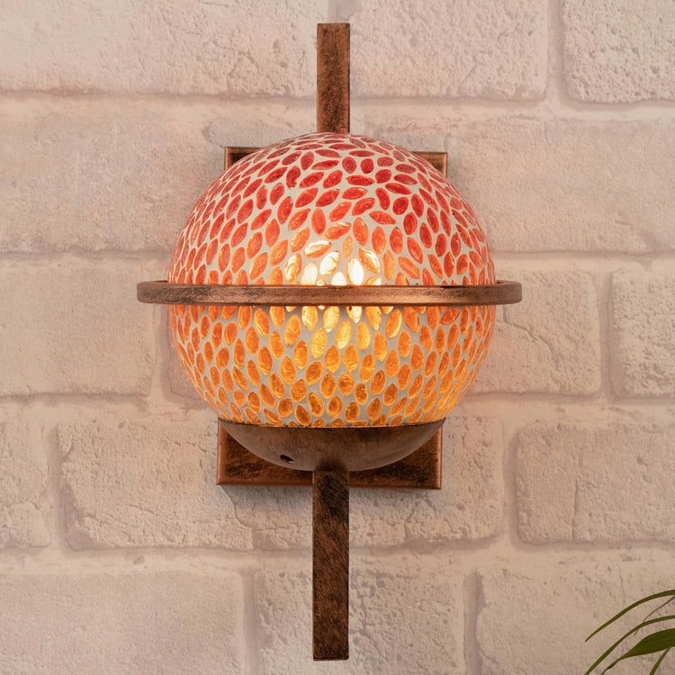 HOMESAKE Contemporary Decor Copper Metal Wall Sconce Lamp