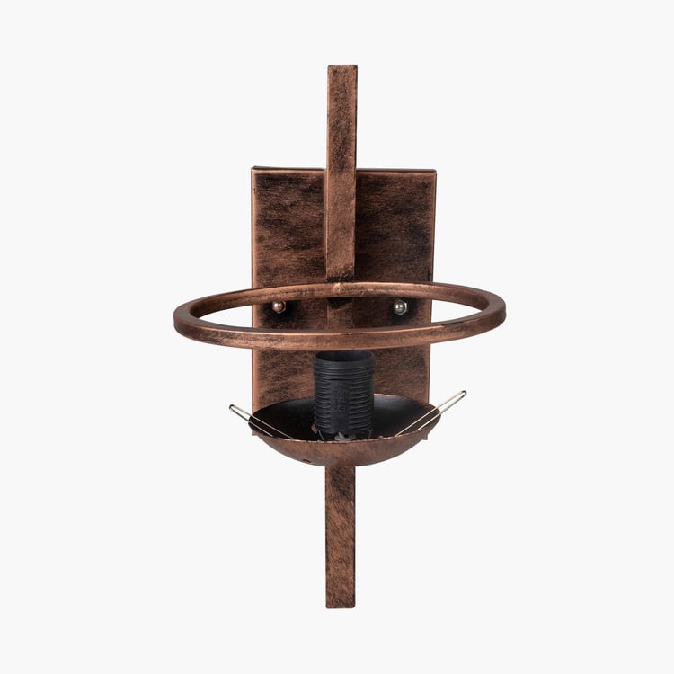 HOMESAKE Contemporary Decor Copper Metal Wall Sconce Lamp