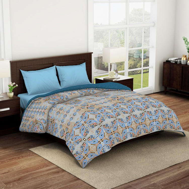 SPACES Essentials Cotton Printed Double Quilt