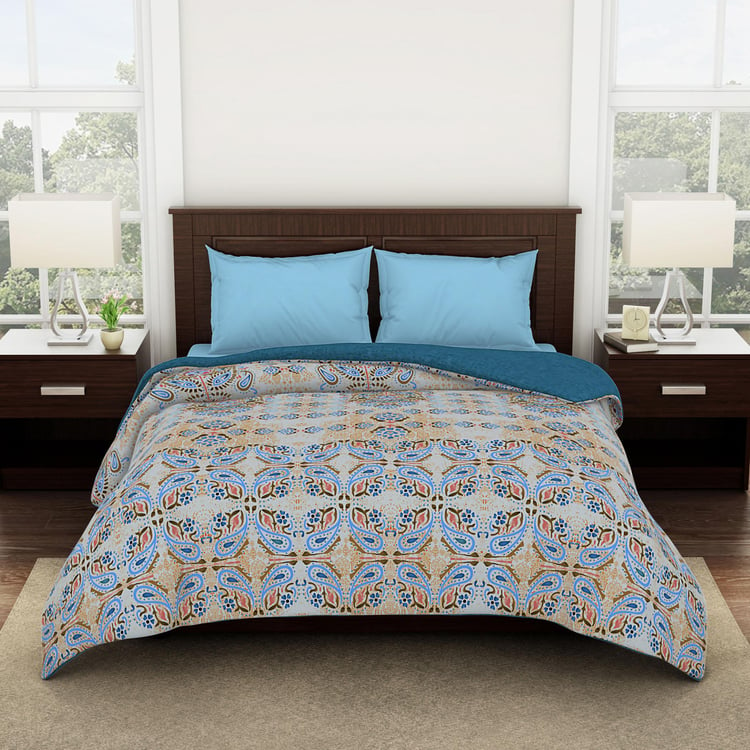 SPACES Essentials Cotton Printed Double Quilt