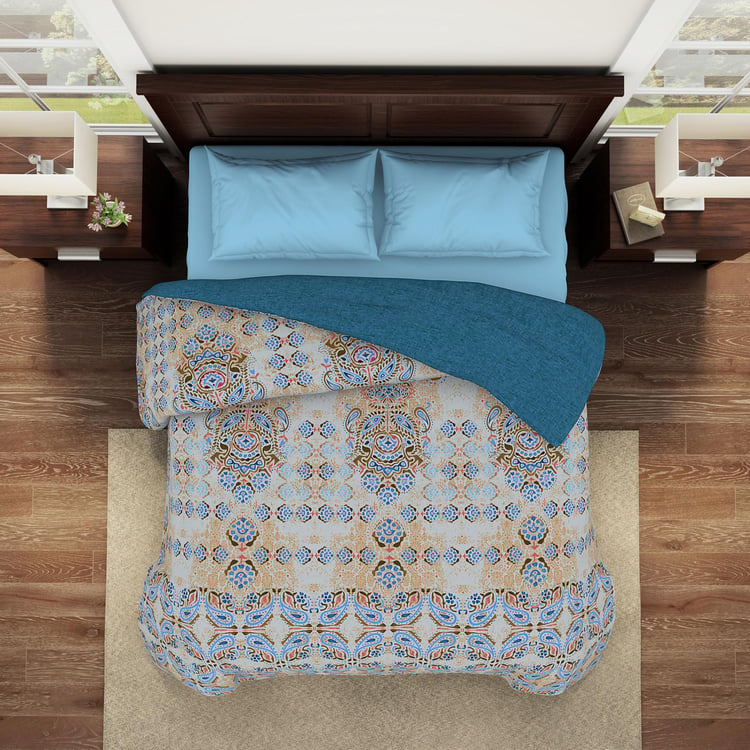 SPACES Essentials Cotton Printed Double Quilt