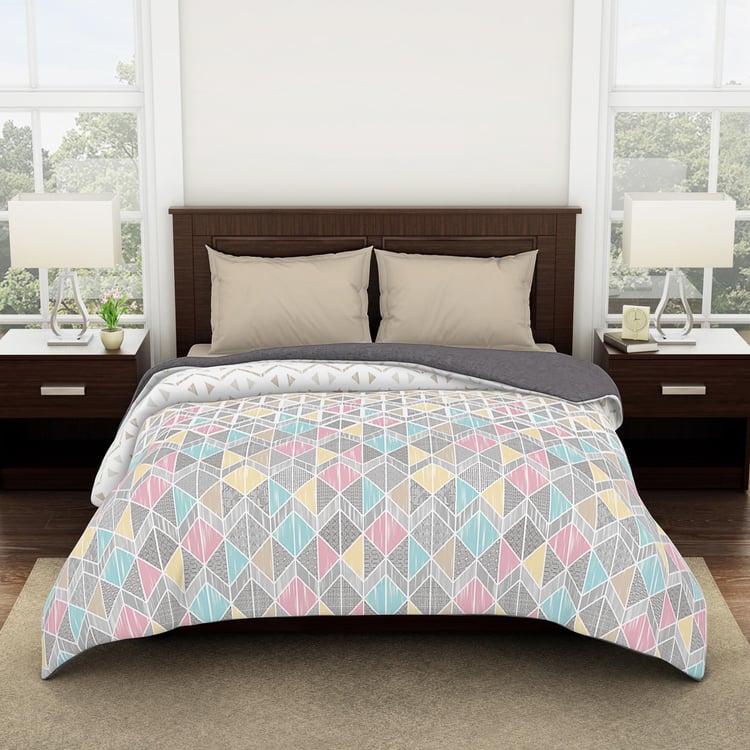 SPACES Essentials Cotton Printed Double Quilt