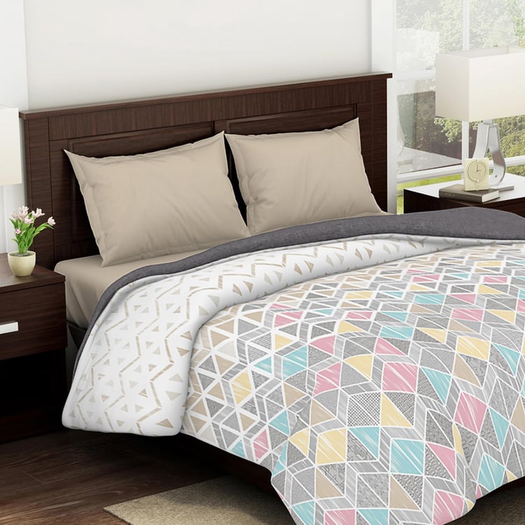 SPACES Essentials Cotton Printed Double Quilt