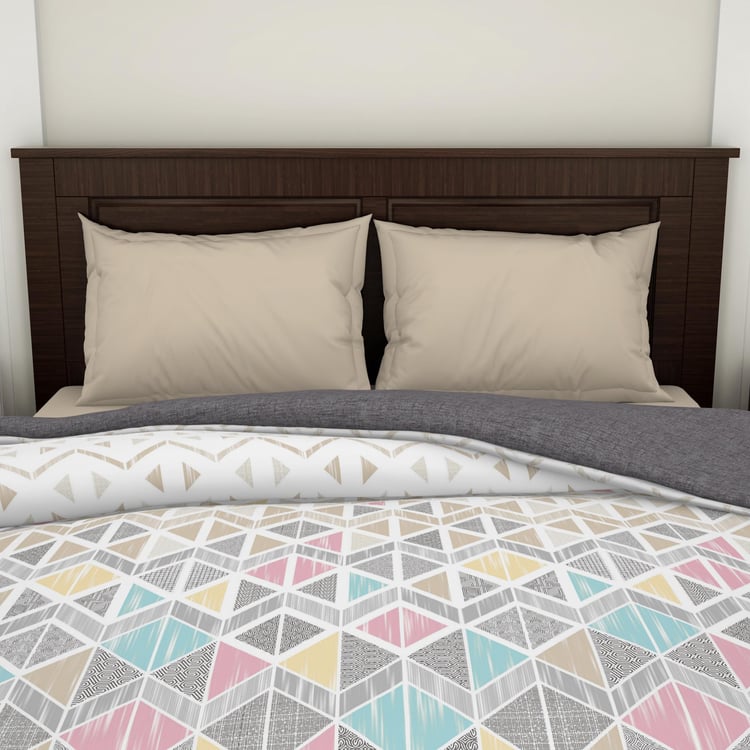 SPACES Essentials Cotton Printed Double Quilt