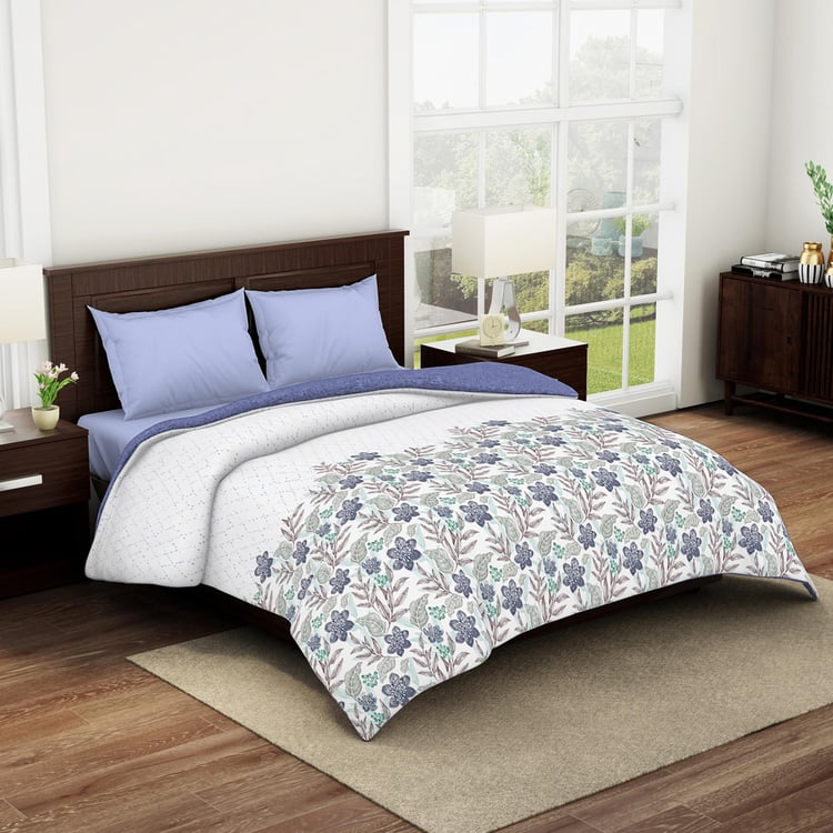 SPACES Essentials Cotton Floral Print Double Quilt