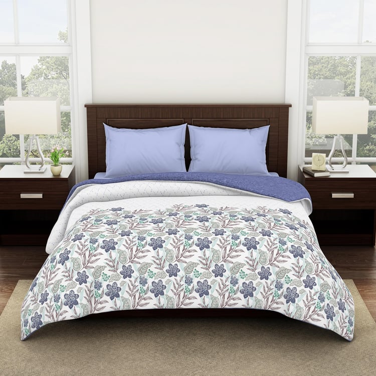 SPACES Essentials Cotton Floral Print Double Quilt