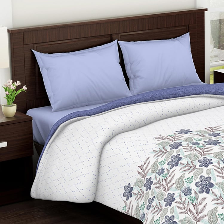 SPACES Essentials Cotton Floral Print Double Quilt