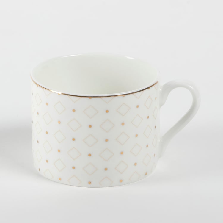 Glitz D�cor Bone China Cup and Saucer - 200ml