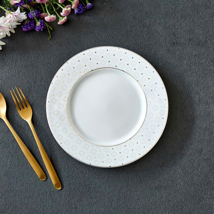 Glitz Bone China Printed Side Plate - 20cm