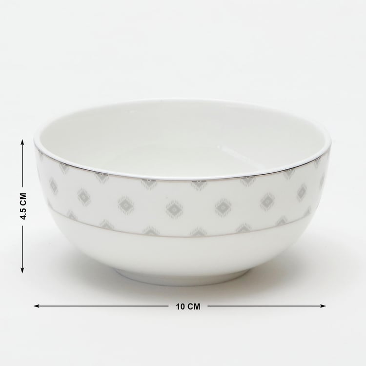 Glitz Bone China Printed Katori - 180ml