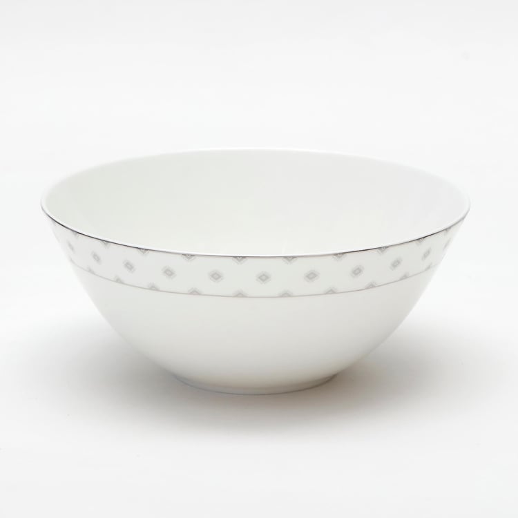 Glitz Bone China Printed Cereal Bowl - 800ml