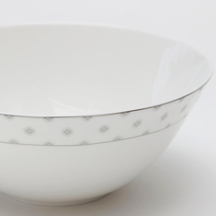 Glitz Bone China Printed Cereal Bowl - 800ml