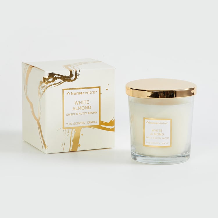 Eternity White Almond Scented Jar Candle