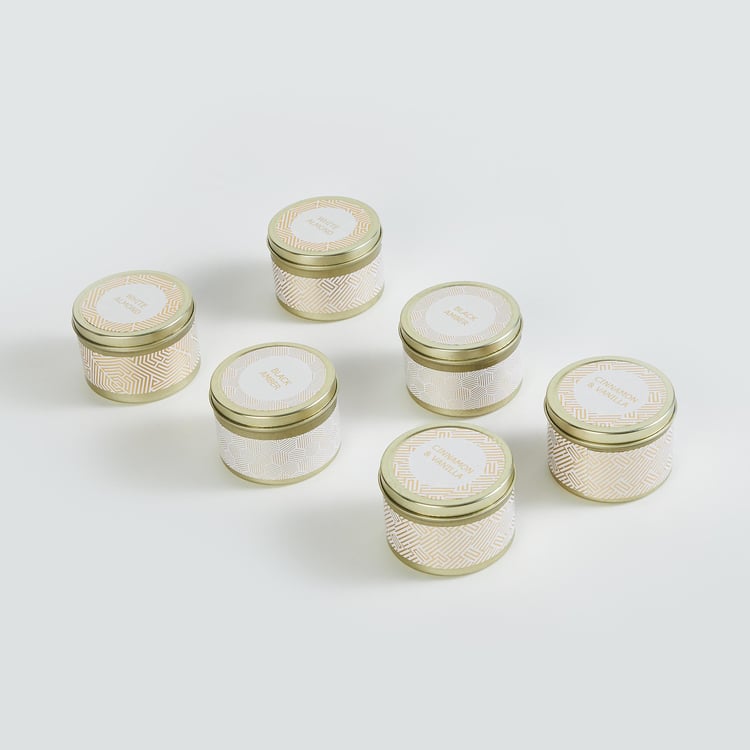 Eternity Set of 6 Assorted Scented Tin Candles