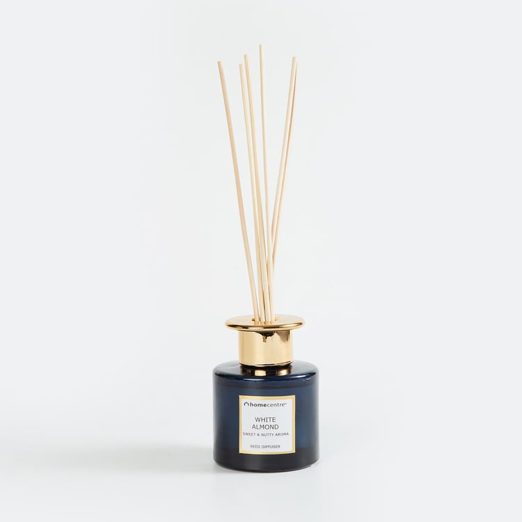 Eternity Glass White Almond Reed Diffuser Set