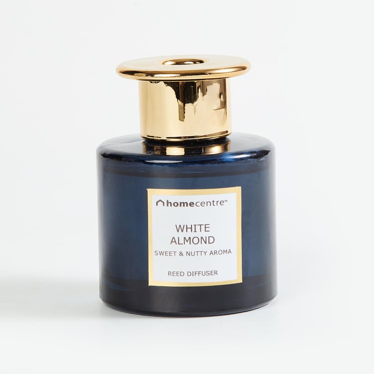 Eternity Glass White Almond Reed Diffuser Set