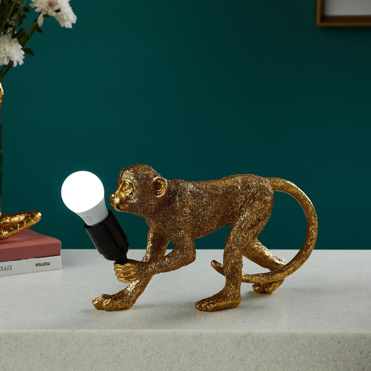 Tropical Explorer Resin Monkey Table Lamp