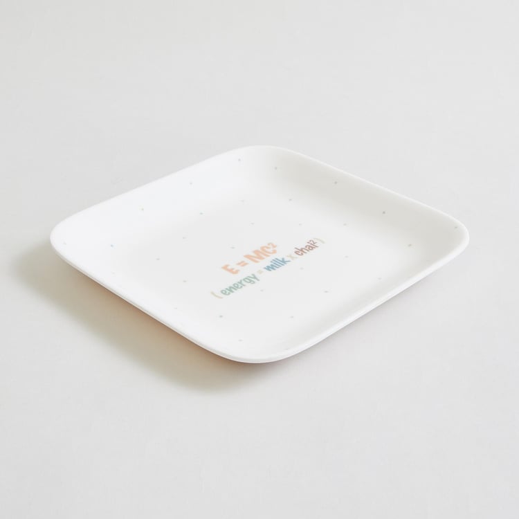 Garnet Melamine Printed Appetiser Plate - 15x15cm