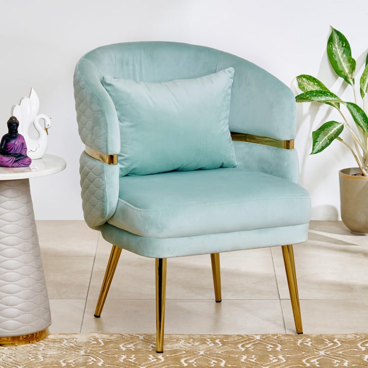 Vegas Velvet Accent Chair - Mint