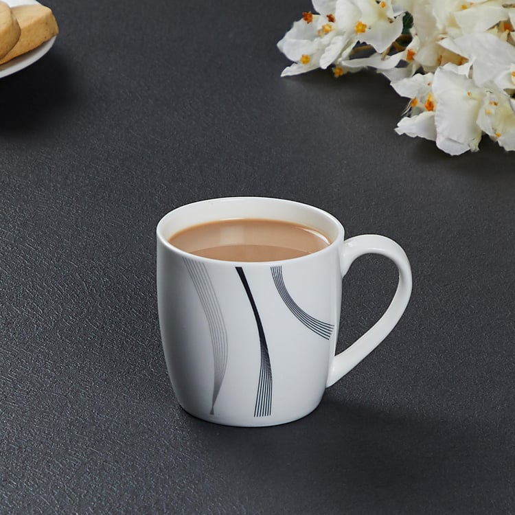 Lucas Bone China Printed Coffee Mug - 240ml