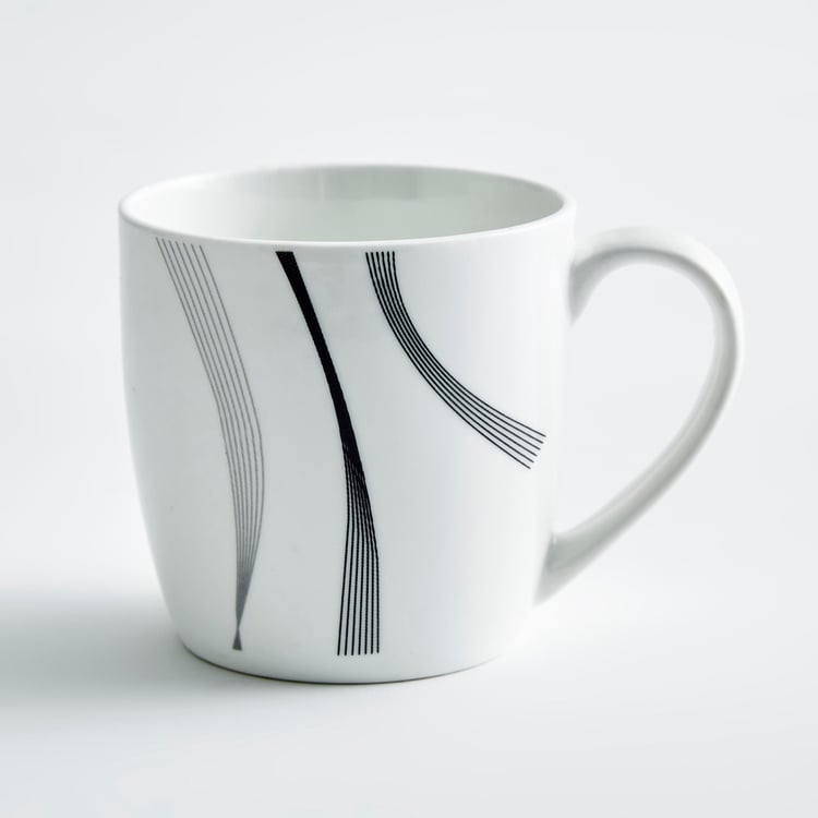 Lucas Bone China Printed Coffee Mug - 240ml