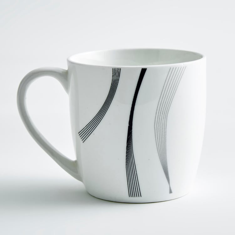 Lucas Bone China Printed Coffee Mug - 240ml