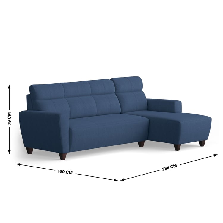 Helios Emily Chenille 3-Seater Right Corner Sofa with Chaise - Customized Furniture