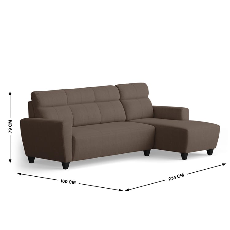 Helios Emily Chenille 3-Seater Right Corner Sofa with Chaise - Customized Furniture